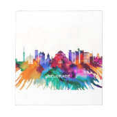 Belgrado Skyline Notitieblok (Voorkant)