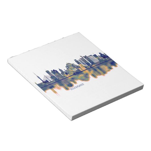 Belgrado Skyline Notitieblok (Schuin)