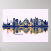 Belgrado Skyline Poster (Voorkant)