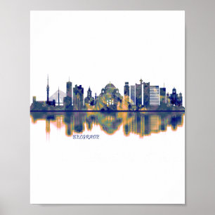 Belgrado Skyline Poster