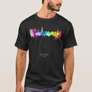 Belgrado Skyline Servië wolkenkrabbers T-shirt