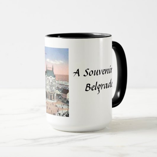 Belgrado Souvenir Mok (Voorkant rechts)