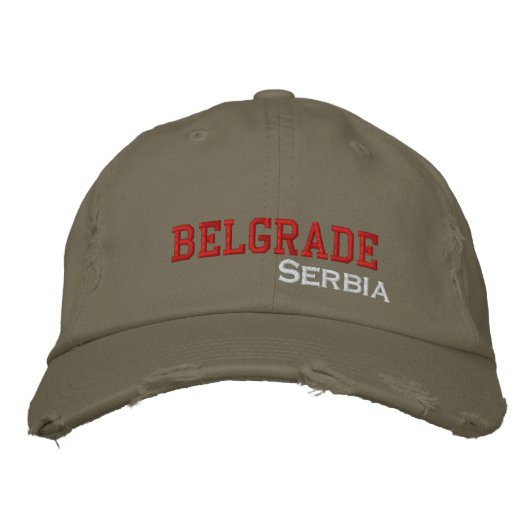 Belgrado Stad Servië Pet (Voorkant)