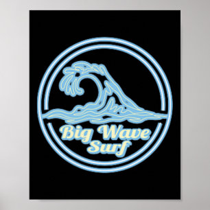 Belharra Big Wave Surf Club, Grafisch surfen Poster