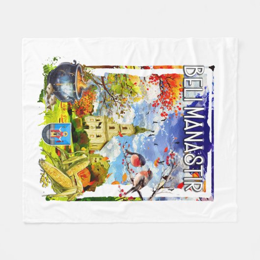 Beli Manastir Fleece Deken (Voorkant (Horizontaal))