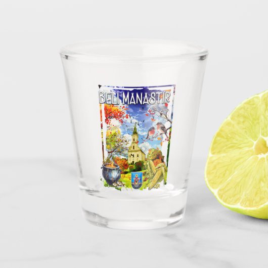Beli Manastir Shot Glas (Voorkant)