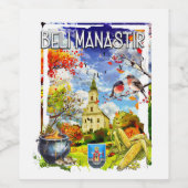 Beli Manastir Wijn Etiket (Enkel label)