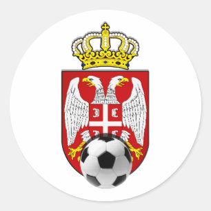 Beli Orlovi White Eagles Servië Srbija soccer Ronde Sticker