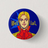 Beliaal Ronde Button 3,2 Cm (Voorkant)
