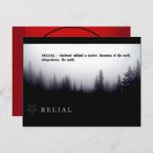 BELIAL BRIEFKAART (Voorkant / Achterkant)