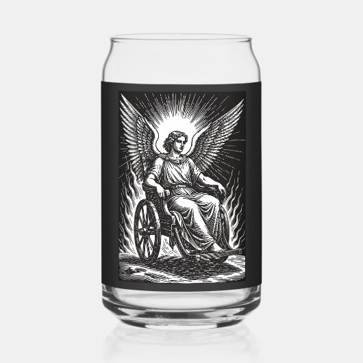 Belial Streitwagen van Trots Blikvorm Glas (Achterkant)