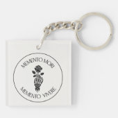 Belichaam uw filosofie Modern Elegant Stoic Chic Sleutelhanger (Achterkant)