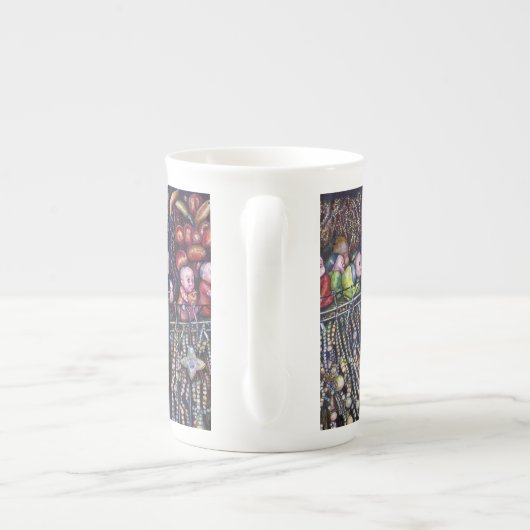 belichamen porselein kop (Achterkant)