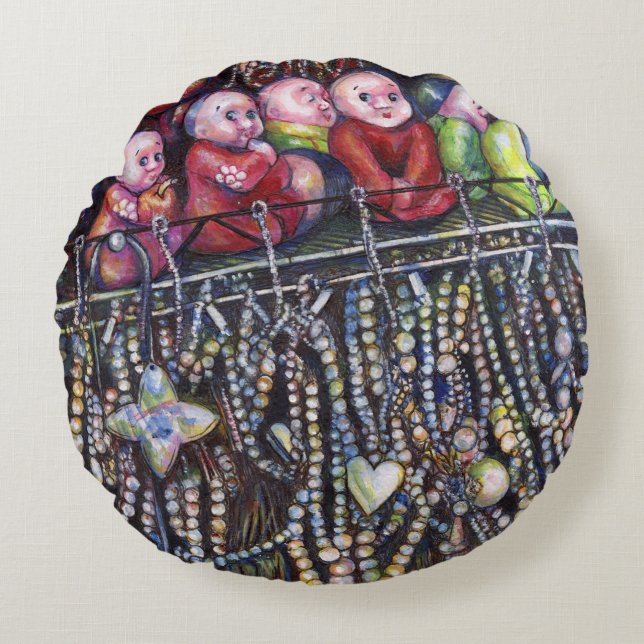 belichamen rond kussen (Voorkant)