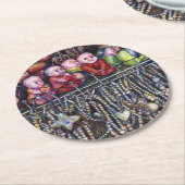 belichamen ronde kartonnen onderzetter (Gebogen)