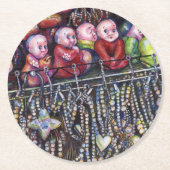 belichamen ronde kartonnen onderzetter (Voorkant)