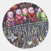 belichamen ronde sticker (Voorkant)