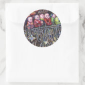 belichamen ronde sticker (Tas)