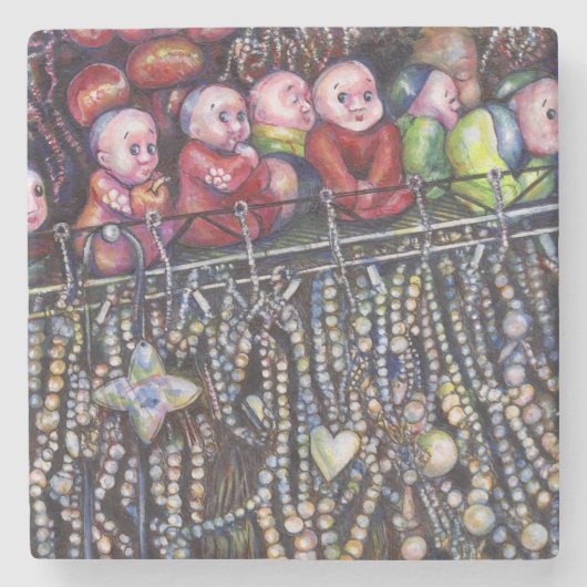 belichamen stenen onderzetter (Voorkant)