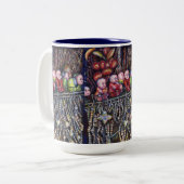 belichamen tweekleurige koffiemok (Voorkant links)