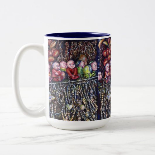 belichamen tweekleurige koffiemok (Links)