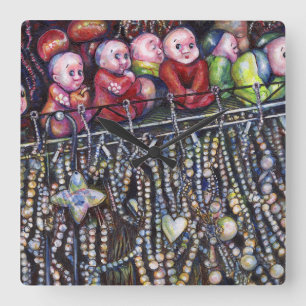 belichamen vierkante klok