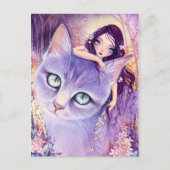 Belichting lavender — Briefkaart (Voorkant)