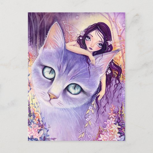 Belichting lavender — Briefkaart (Voorkant)