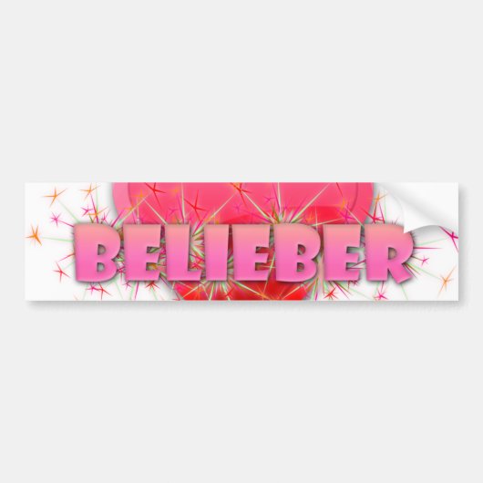 Belieber Bumpersticker (Voorkant)