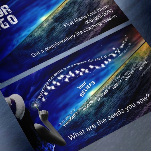 Belief - De zaden die je ziet en je doelen Visitekaartje