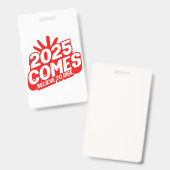 Belief in Motion: 2025-serie Badge (Voor- en achterkant)