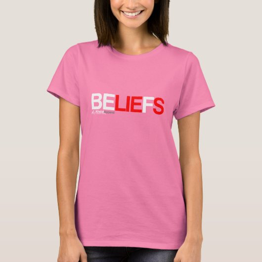 Belief zijn leugens t-shirt (Voorkant)