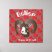 Bélier 21 mars au 20 avril Impression sur toile Canvas Afdruk (Voorkant)