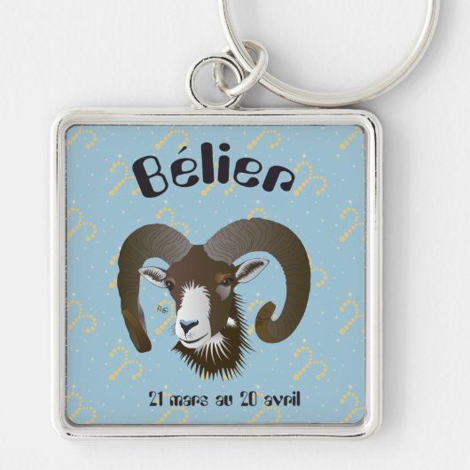 Bélier 21 mars au 20 avril Porte-clés Sleutelhanger (Voorkant)