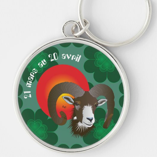Bélier 21 mars au 20 avril Porte-clés Sleutelhanger (Voorkant)