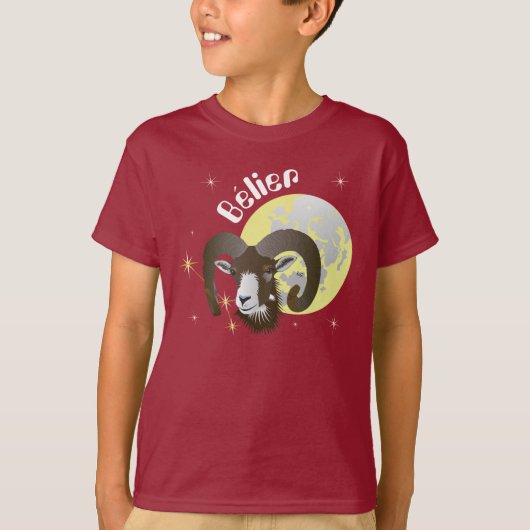 Bélier 21 mars au 20 avril t-shirt (Voorkant)