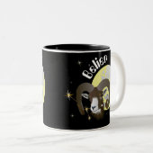 Bélier 21 mars au 20 avril Tasses Tweekleurige Koffiemok (Voorkant rechts)