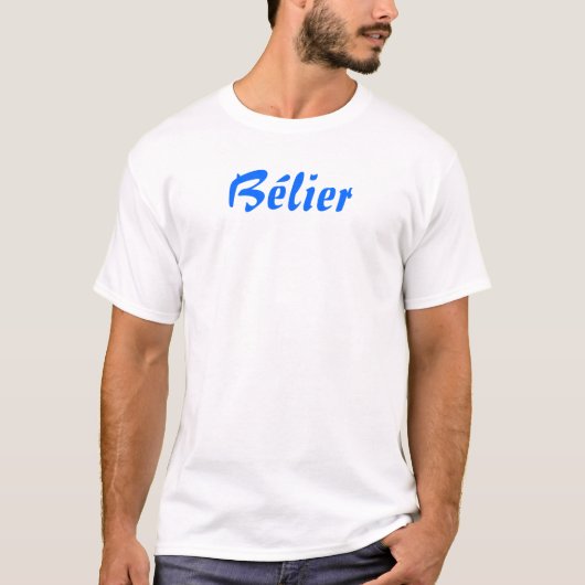 Belier (Aries in het Frans) T-shirt (Voorkant)