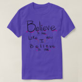 Believe 5 t-shirt (Design voorkant)