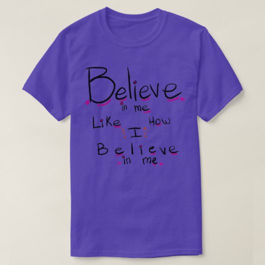 Believe 5 t-shirt (Design voorkant)