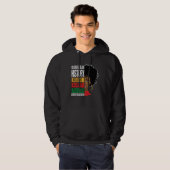 Believe Achieve Succeed Black History Month Proud  Hoodie (Voorkant volledig)