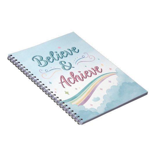 Believe & Achievement Journal – Waterverf Inspirat Notitieboek (Rechterzijde)