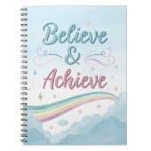 Believe & Achievement Journal – Waterverf Inspirat Notitieboek (Voorkant)