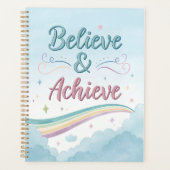 Believe & Achievement Journal – Waterverf Inspirat Planner (Voorkant)