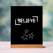 Believe Acryl Bord (Neutraal)