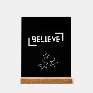 Believe Acryl Bord