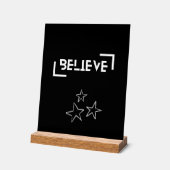 Believe Acryl Bord (Hoek)