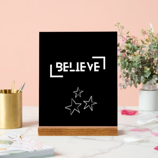 Believe Acryl Bord (Huwelijk)