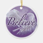Believe Angel Wing Ornament (Voorkant)
