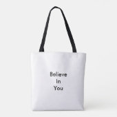 BELIEVE Bag Tote Bag (Achterkant)